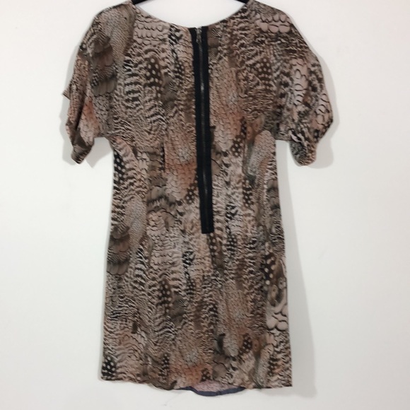 🆕rag & bone>Silk elastic waist flora fauna dress - Picture 3 of 6